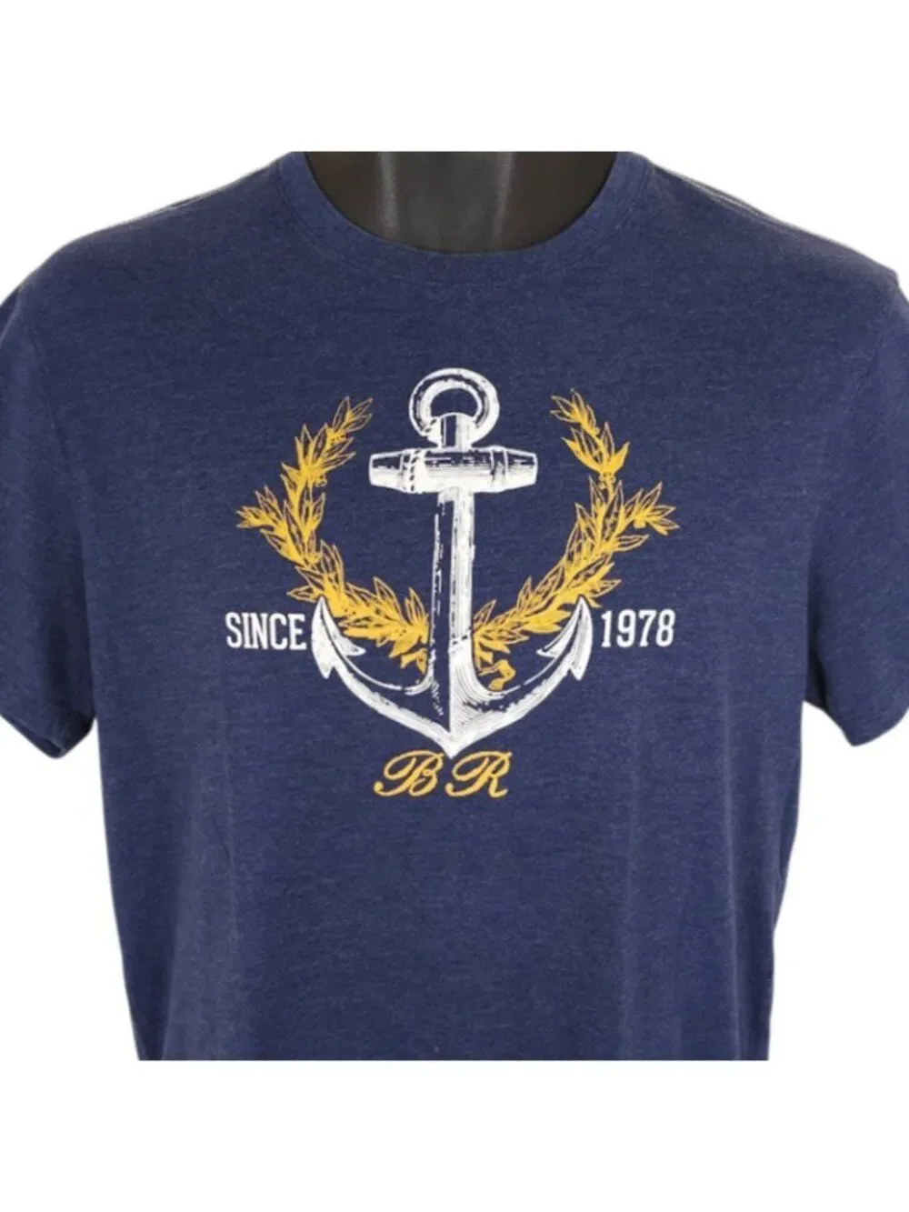 Banana Republic Nautical T Shirt Mens Size Small Blue Sailing Yachting